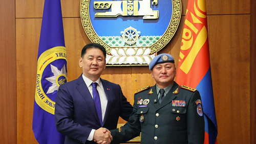 НҮБ-ын Цэргийн хүчний командлагчаар ажилласан анхны монгол генералыг хүлээн авч уулзлаа